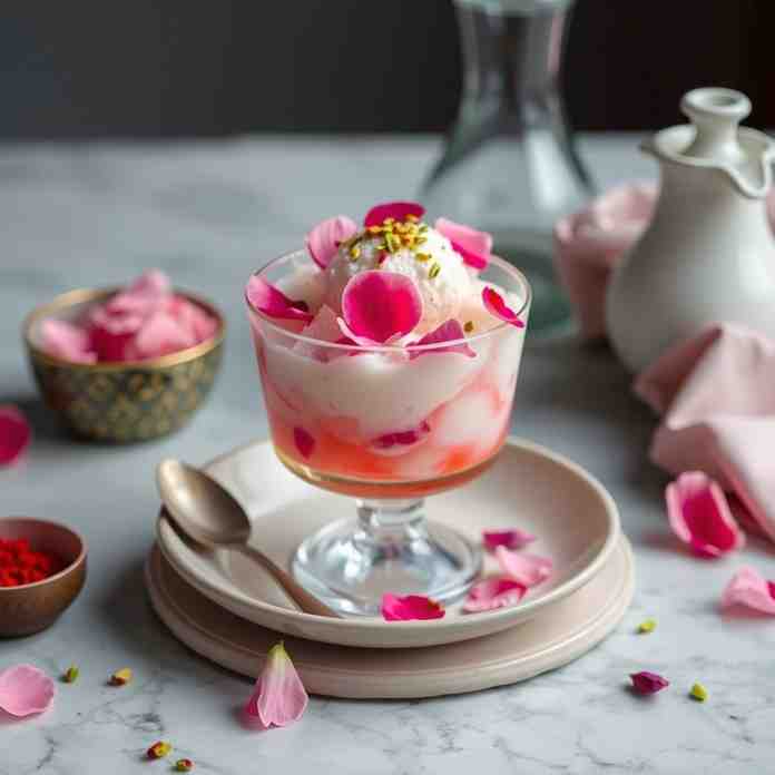 Easy Faloodeh Recipe - Rosewater Granita for Refreshing Dessert